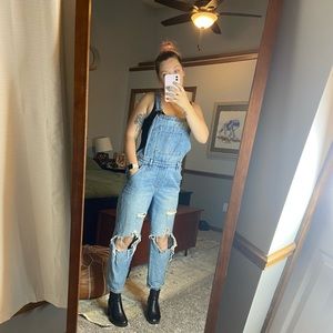 Distressed Wild Fable Overalls